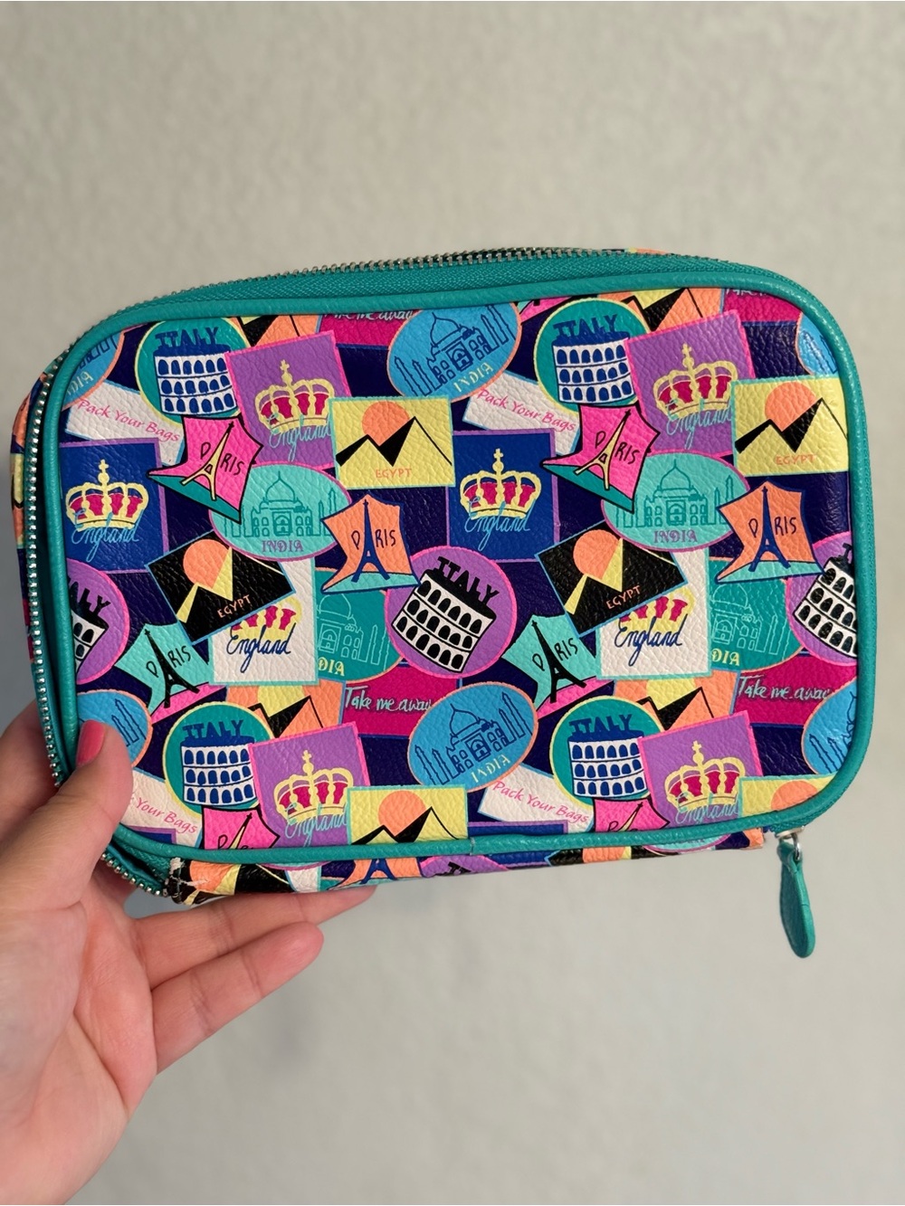Colorful Travel Tech Organizer